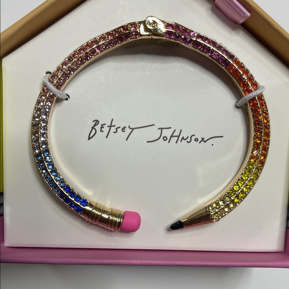 Betsey Johnson Rainbow Pencil Bracelet